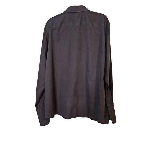 UNTUCKit  black button up shirt, stud cuffs. Size XXXL. - Picture 3 of 4